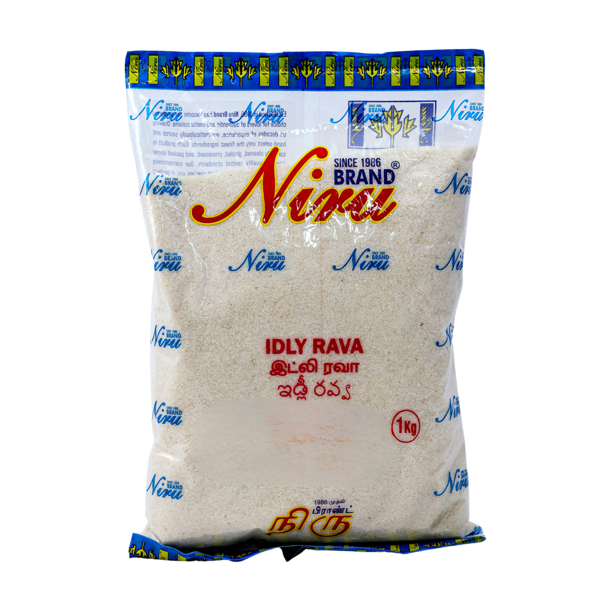 Niru Idly Rava 1kg, front of pack