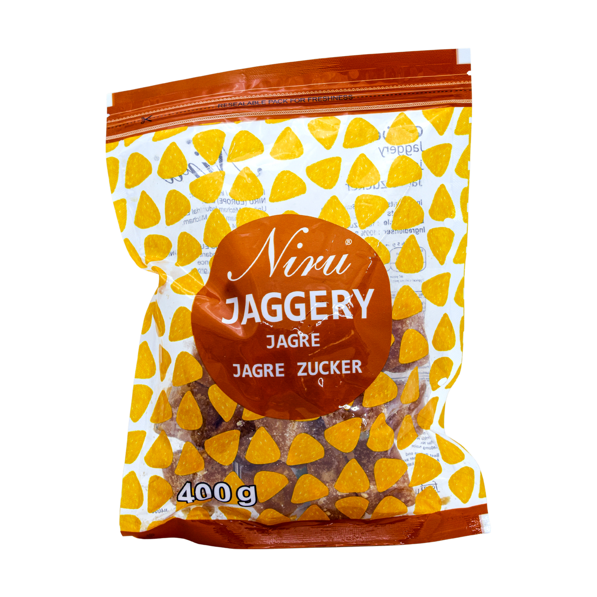 Niru Jaggery 400g, front of pack