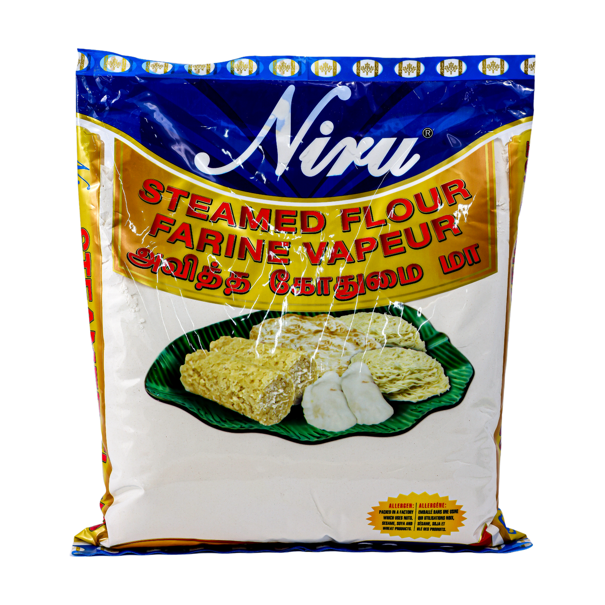 Niru Steamed Flour 1kg, front of pack
