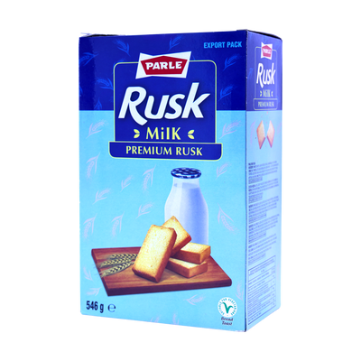 Parle Rusk Milk Premium Rusk 546g, front of pack