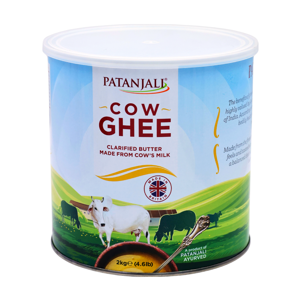 Patanjali Cow Ghee 2kg, front of pack