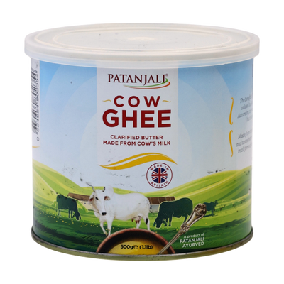 Patanjali Cow Ghee 500g, front of pack