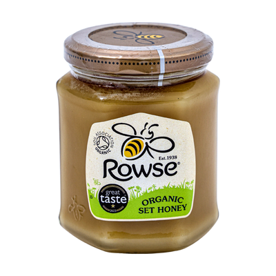 Rowse Organic Set Honey 340g, front of pack