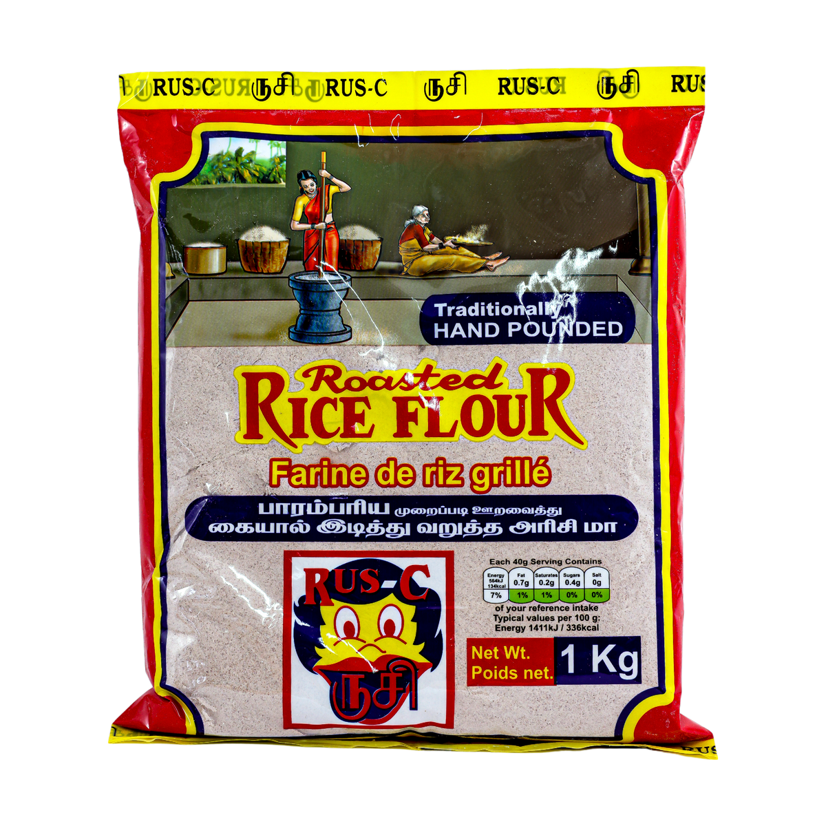 RUS C Roasted Rice Flour 1kg, front of pack