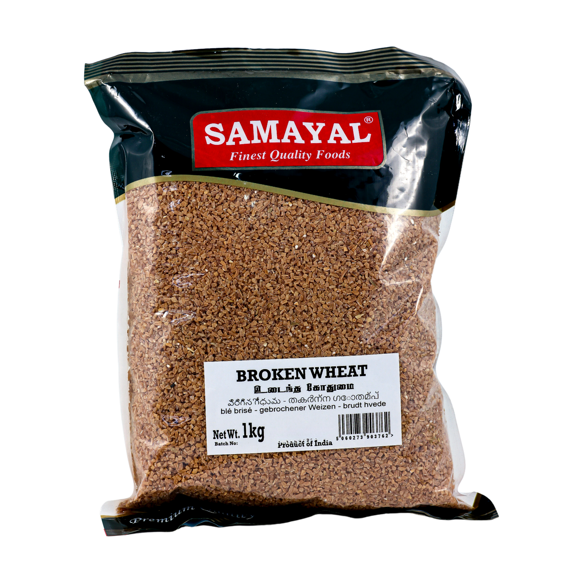 Samayal Broken Wheat 1kg, front of pack