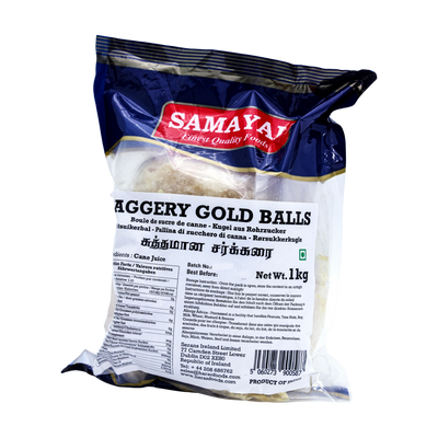 Samayal Jaggery Gold Balls 1kg, front of pack