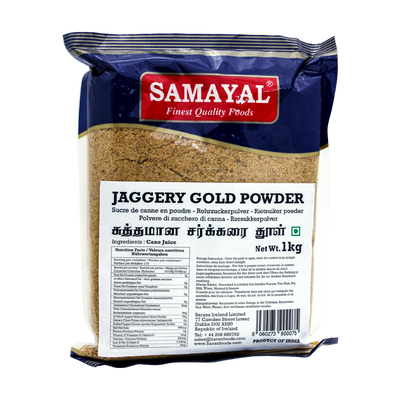 Samayal Jaggery Gold Powder 1kg, front of pack