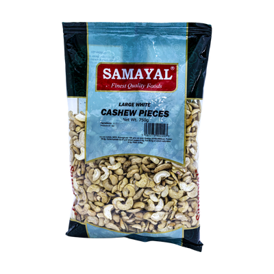 Samayal Large White Cashew Pieces 750g, front of pack