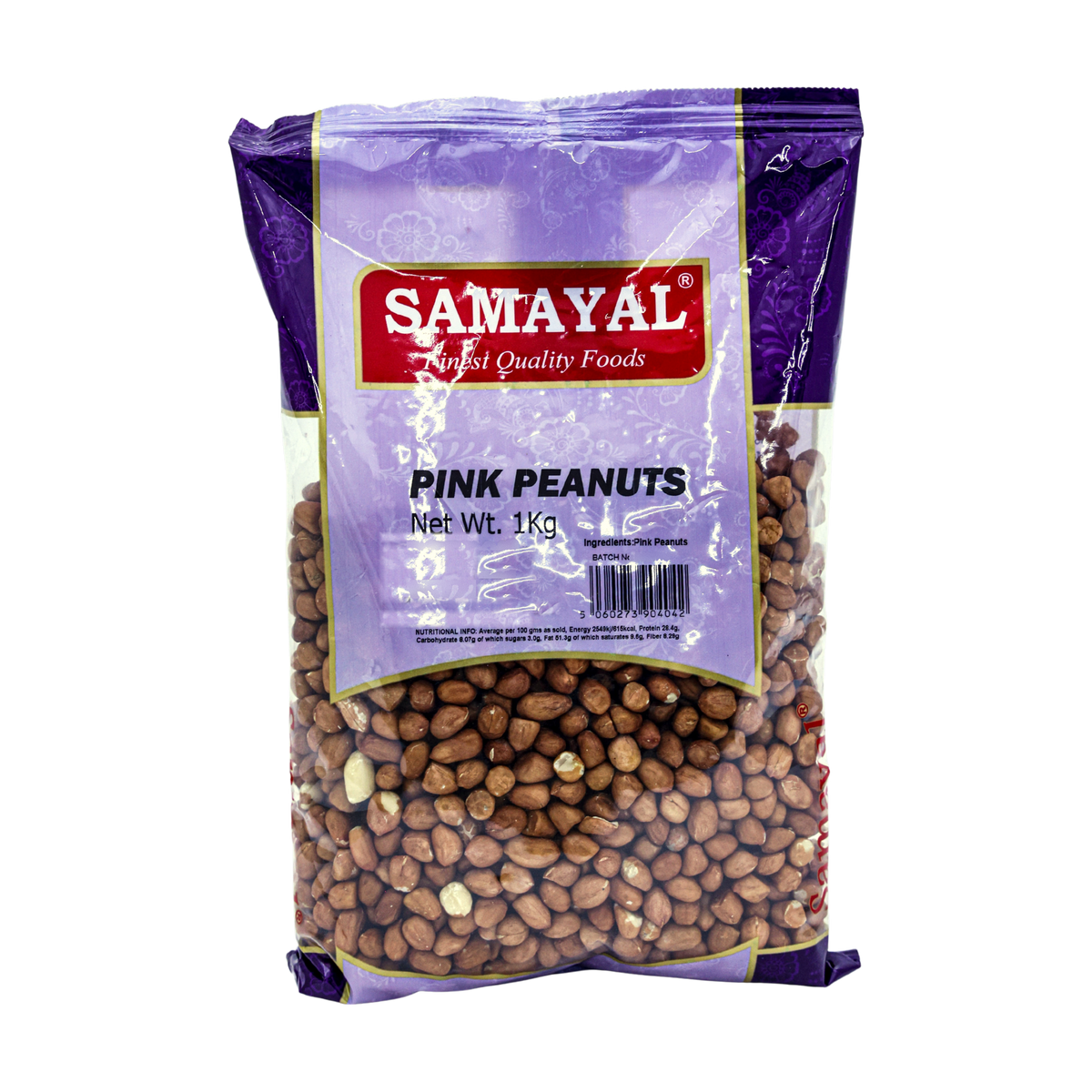Samayal Pink Peanuts 1kg, front of pack