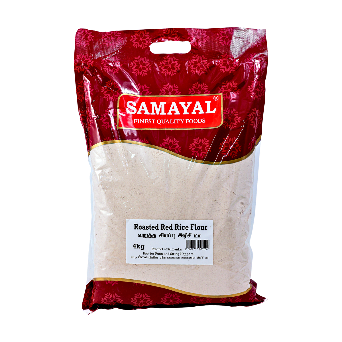 Samayal Roasted Red Rice Flour 4kg, front of pack