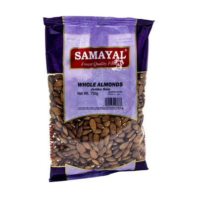 Samayal Whole Almonds Jumbo 750g, front of pack