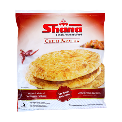Shana Chilli Paratha 5 Pieces 325g, front of pack