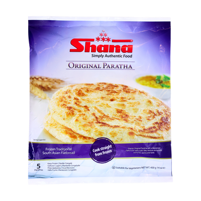 Shana Original Paratha 5 Pieces 400g, front of pack