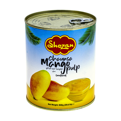 Shezan Chaunsa Mango Pulp 840g, front of pack