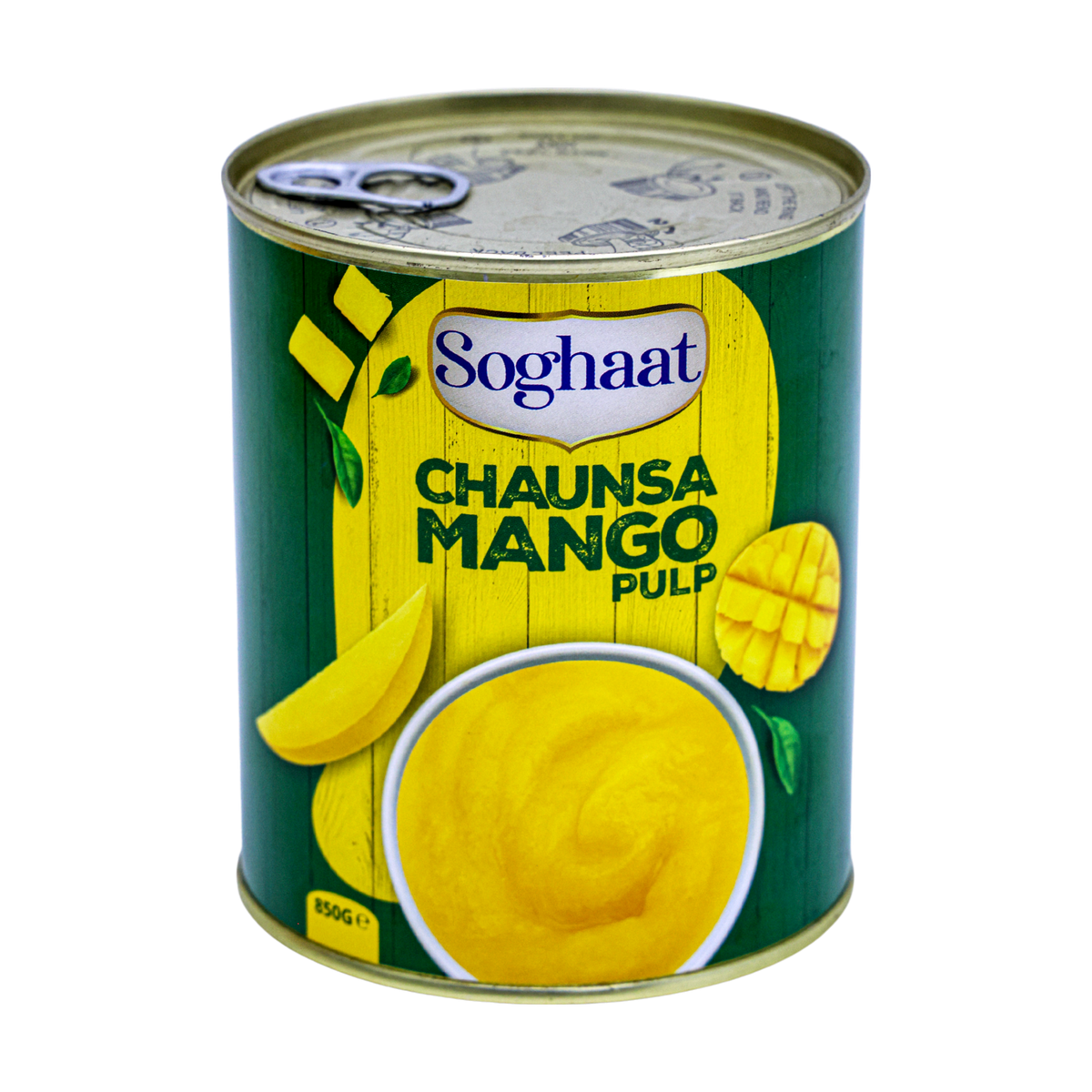 Soghaat Chaunsa Mango Pulp 850g, front of pack