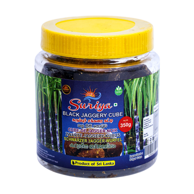 Suriya Black Jaggery Cube 350g, front of pack