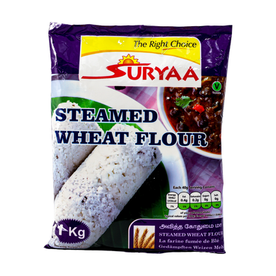 Suryaa Steamed Wheat Flour 1kg, front of pack