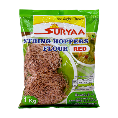 Suryaa String Hoppers Flour Red 1kg, front of pack