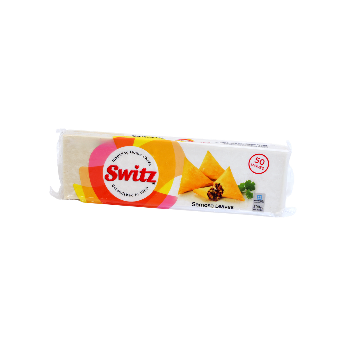Switz Samosa Leaves 50 Leaves 500g, front of pack