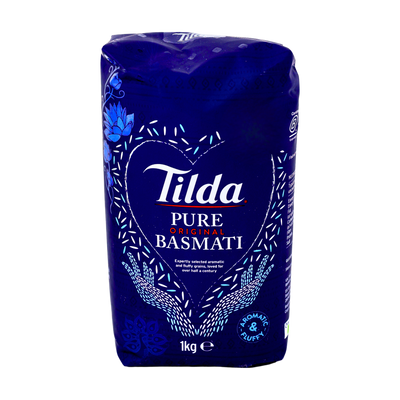 Tilda Pure Original Basmati 1kg, front of pack