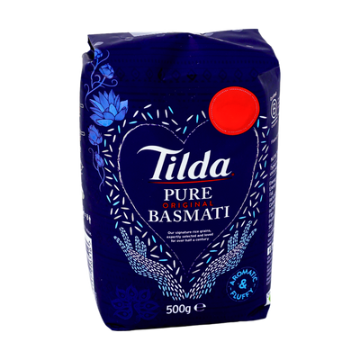 Tilda Pure Original Basmati 500g, front of pack