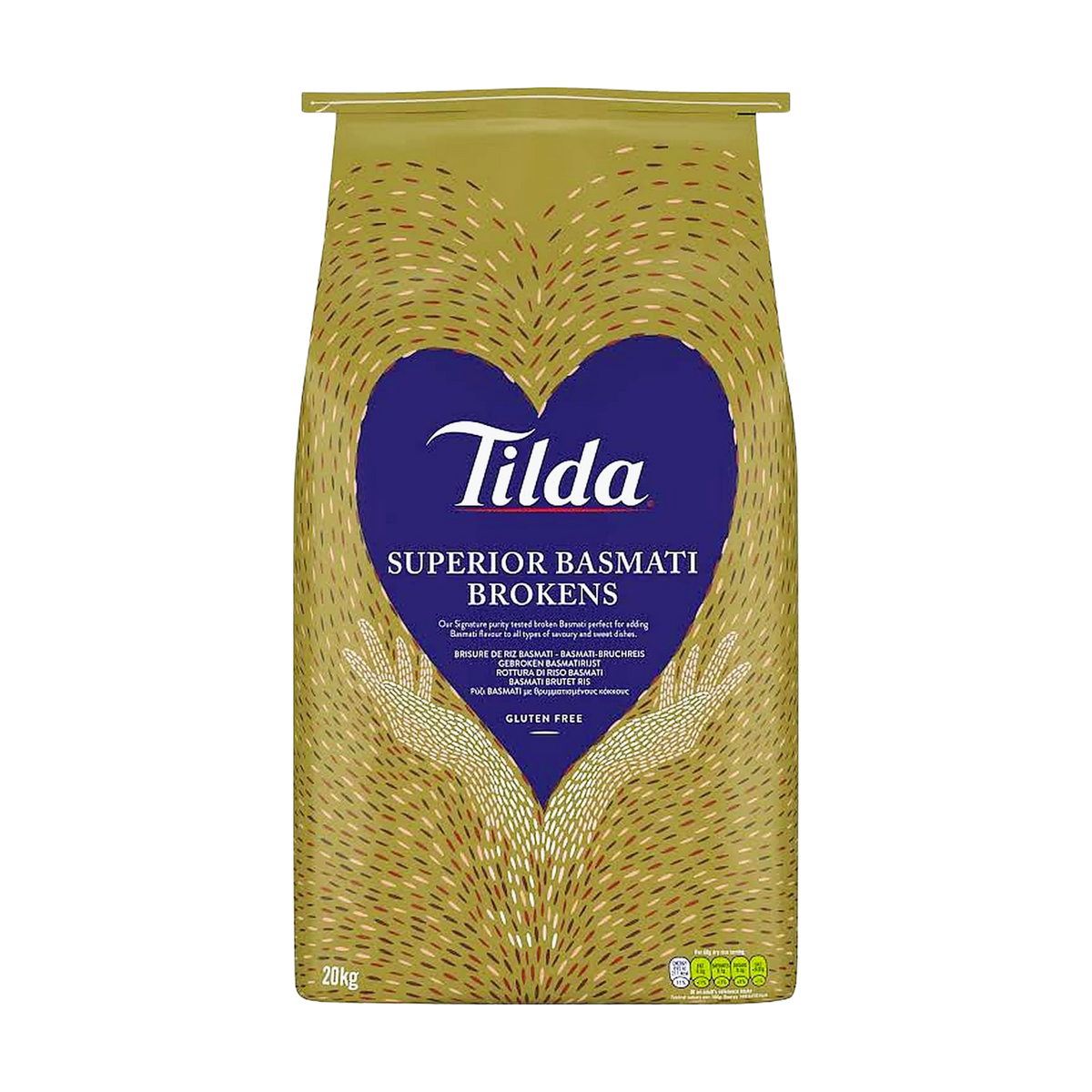 Tilda Superior Basmati Brokens 20kg, front of pack