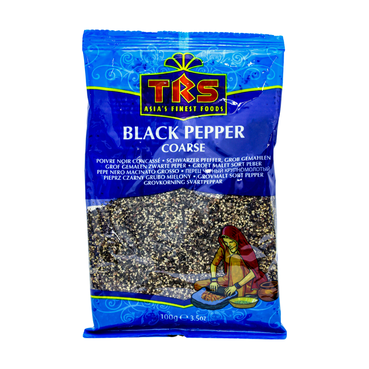 TRS Black Pepper Coarse 100g, front of pack