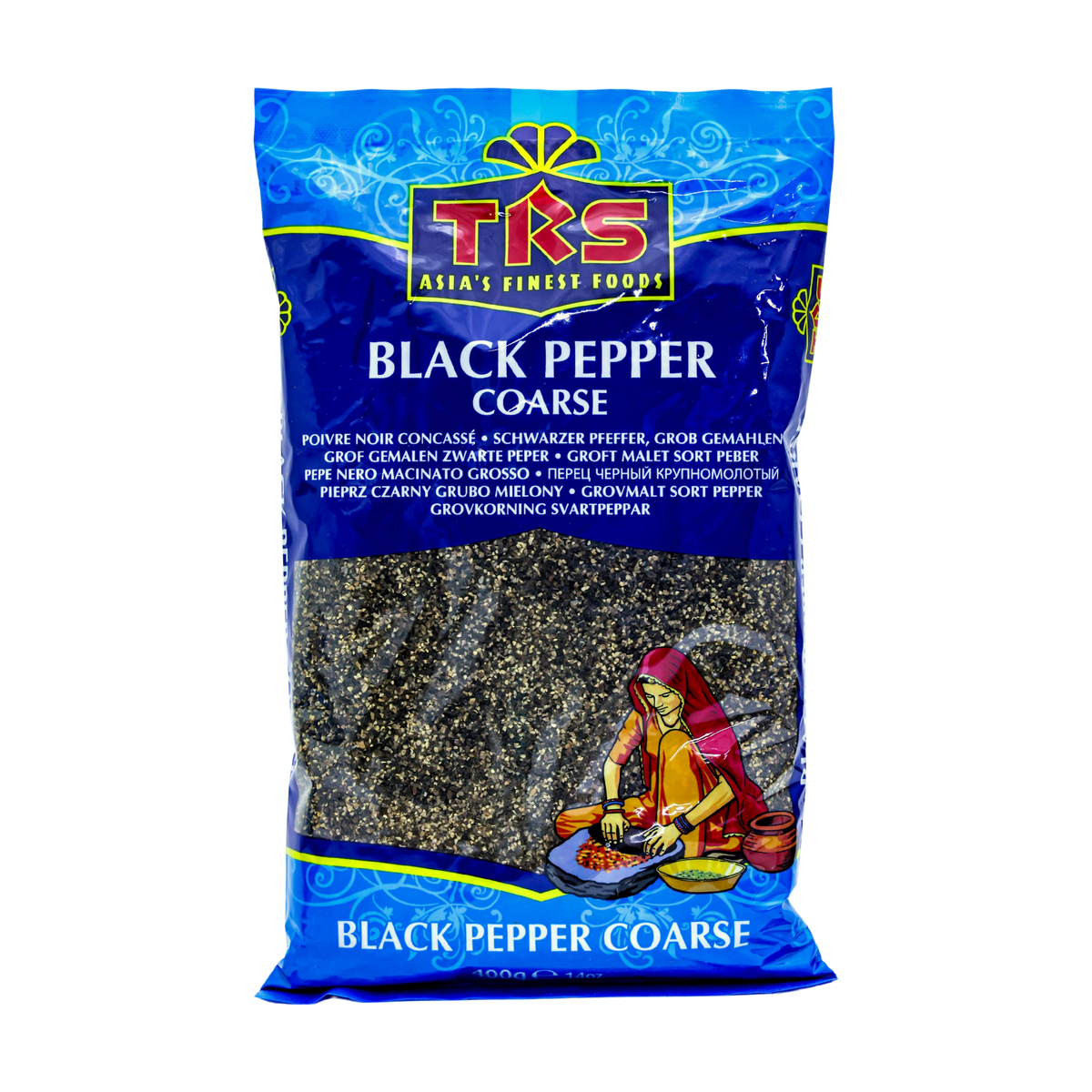 TRS Black Pepper Coarse 400g, front of pack