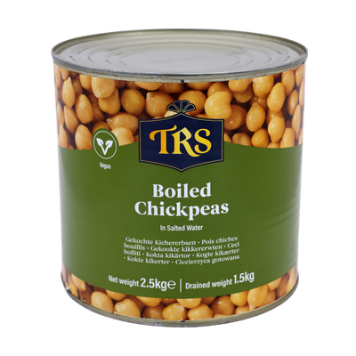 TRS Boiled Chickpeas 2.5kg, front of pack