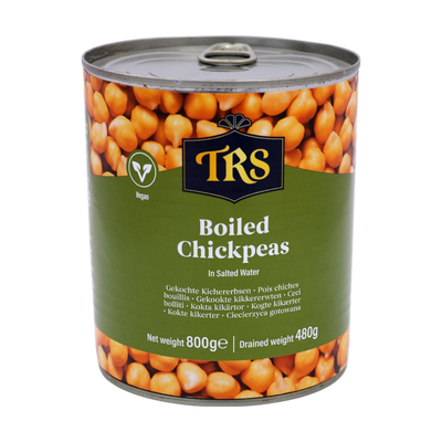 TRS Boiled Chickpeas 800g, front of pack