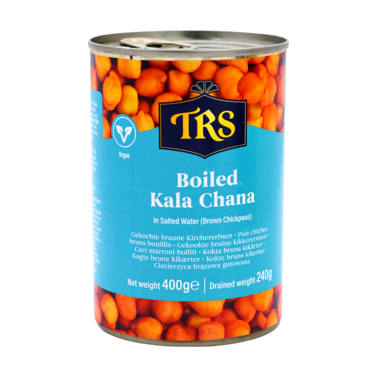 TRS Boiled Kala Chana 400g, front of pack