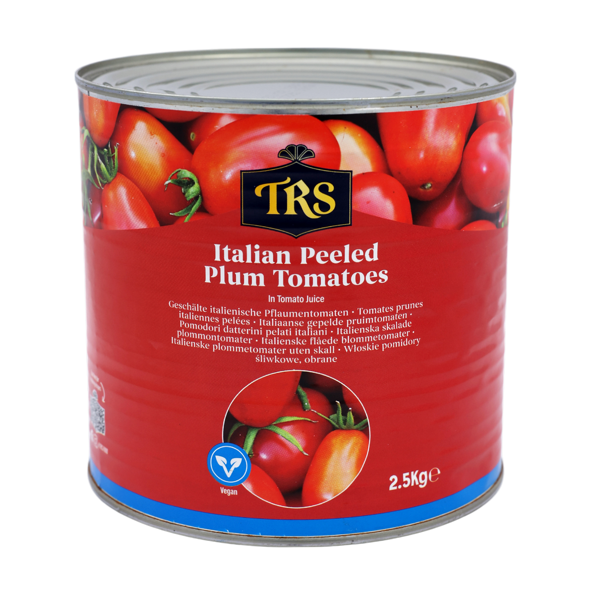 TRS Italian Peeled Plum Tomatoes 2.5kg, front of pack