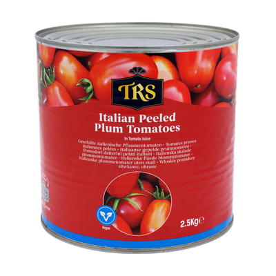 TRS Italian Peeled Plum Tomatoes 2.5kg, front of pack