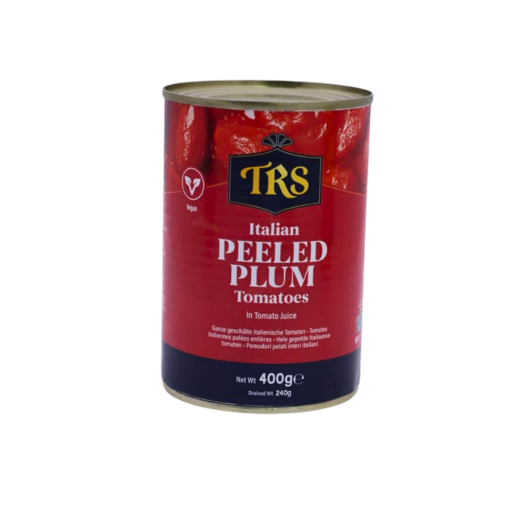 TRS Italian Peeled Plum Tomatoes 400g, front of pack