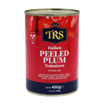 TRS Italian Peeled Plum Tomatoes 400g, front of pack