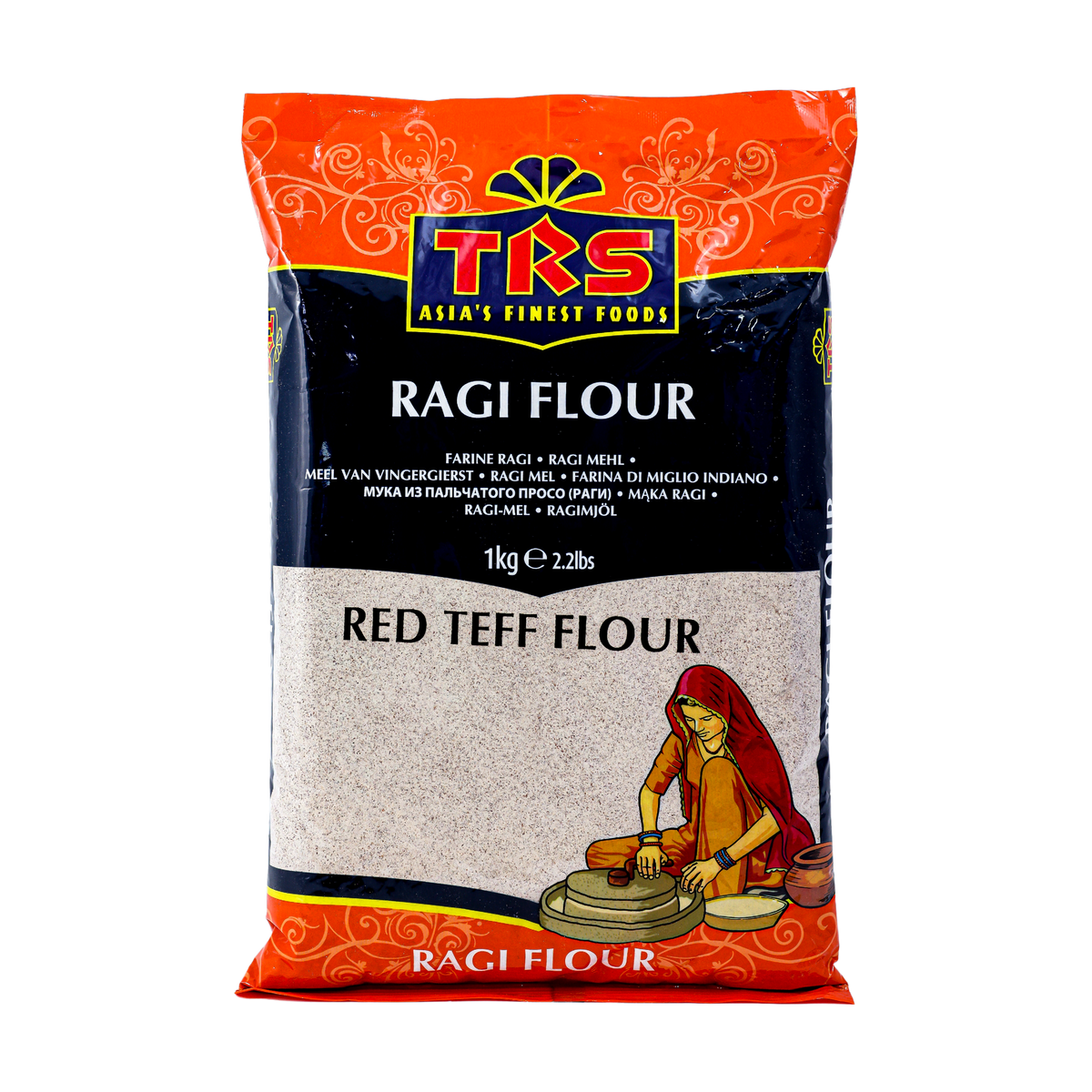 TRS Ragi Flour 1kg, front of pack