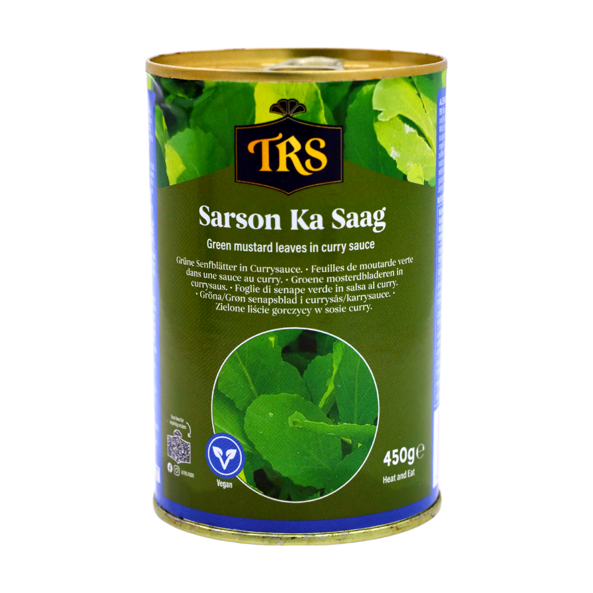 TRS Sarson Ka Saag 450g, front of pack