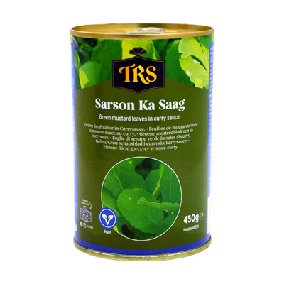 TRS Sarson Ka Saag 450g, front of pack