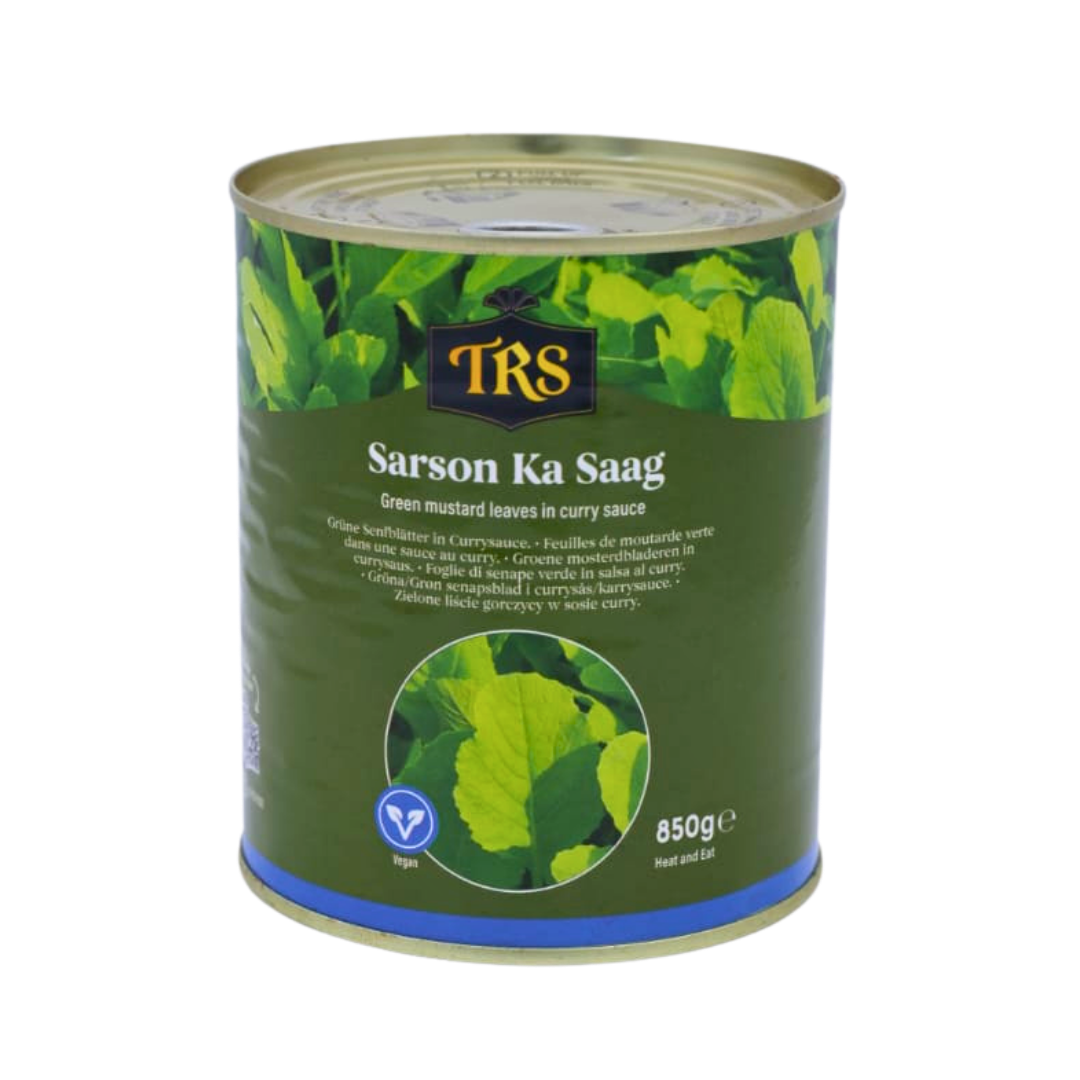 TRS Sarson Ka Saag 850g, front of pack