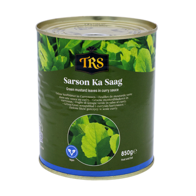 TRS Sarson Ka Saag 850g, front of pack