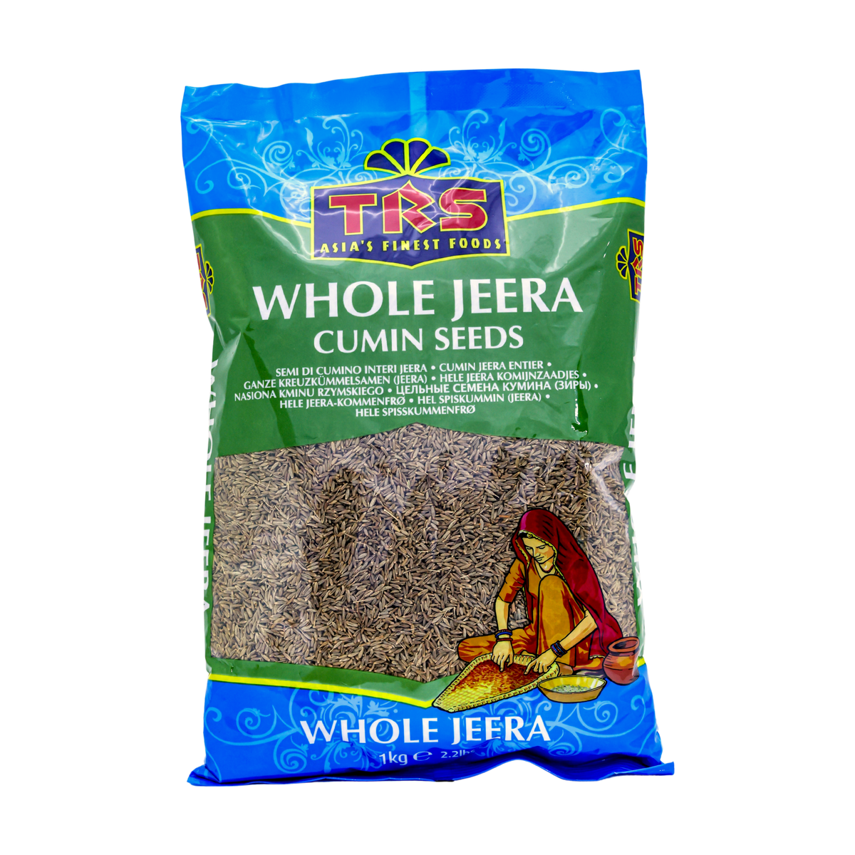 TRS Whole Jeera 1kg, front of pack