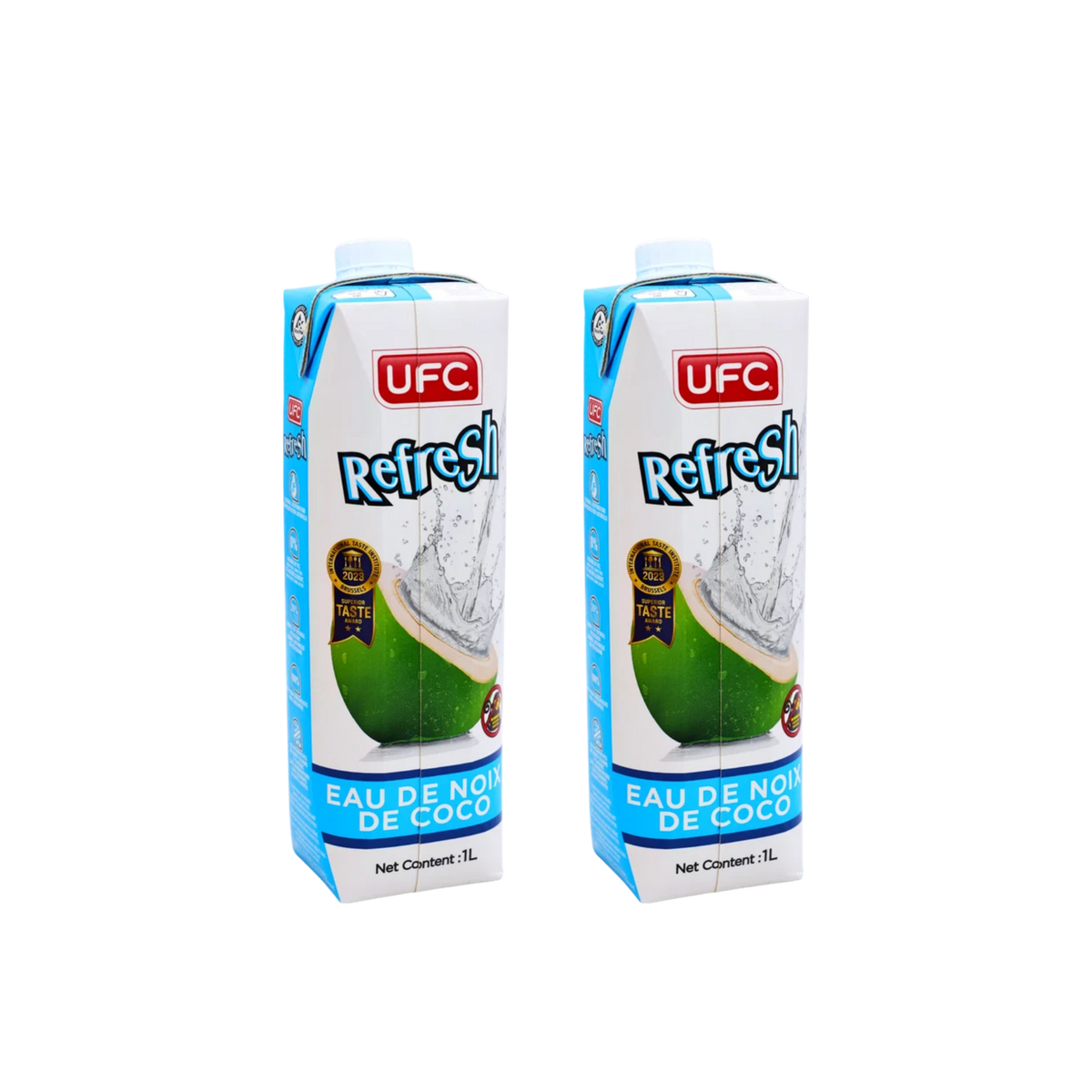 UFC Refresh Coconut Water 1L (Pack of 2), front of pack
