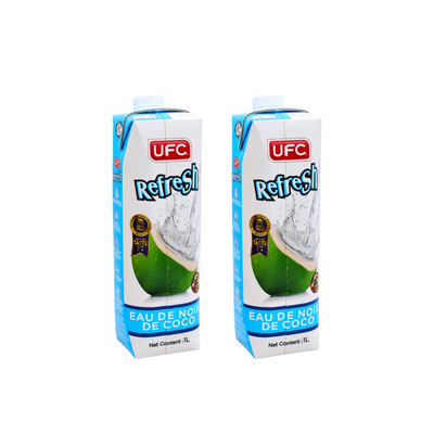 UFC Refresh Coconut Water 1L (Pack of 2), front of pack