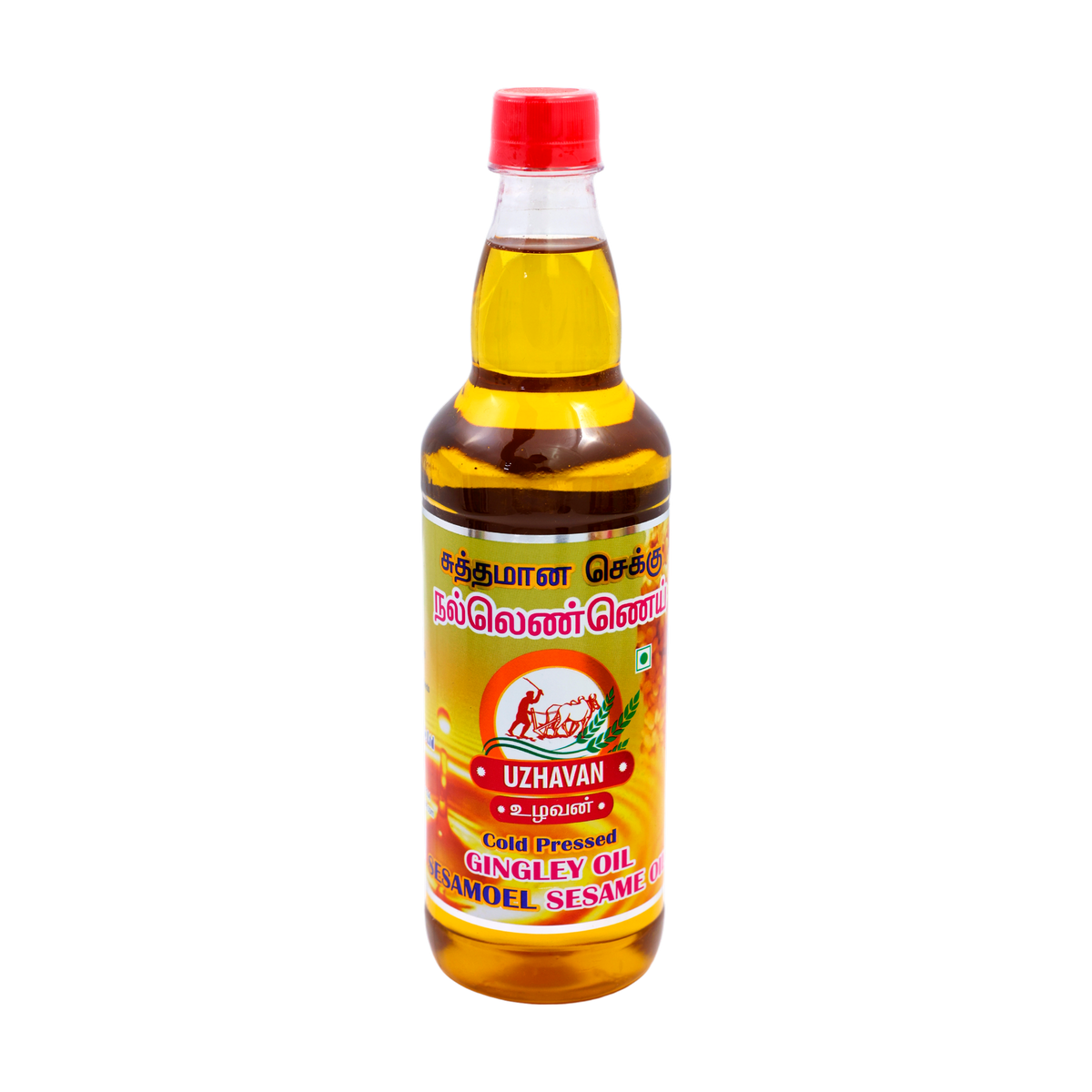 Uzhavan Gingelly Oil 750ml, front of pack