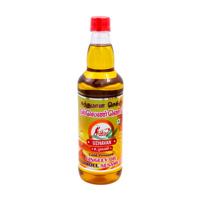Uzhavan Gingelly Oil 750ml, front of pack