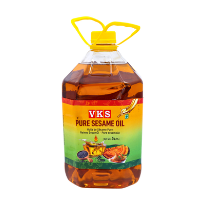 VKS Pure Sesame Oil 5L, front of pack